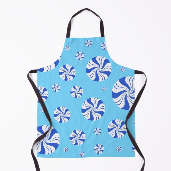 Item preview, Chilly Blue Round Peppermint Holiday Pattern designed and sold by Deborah Camp.