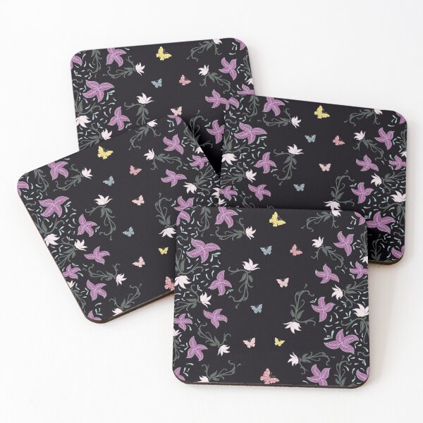 Item preview, Butterfly and flowers pattern designed and sold by crevettedesign.