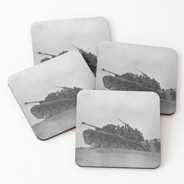 Item preview, M26 Pershing Tank With Troops - Korean War - 1950 designed and sold by warishellstore.