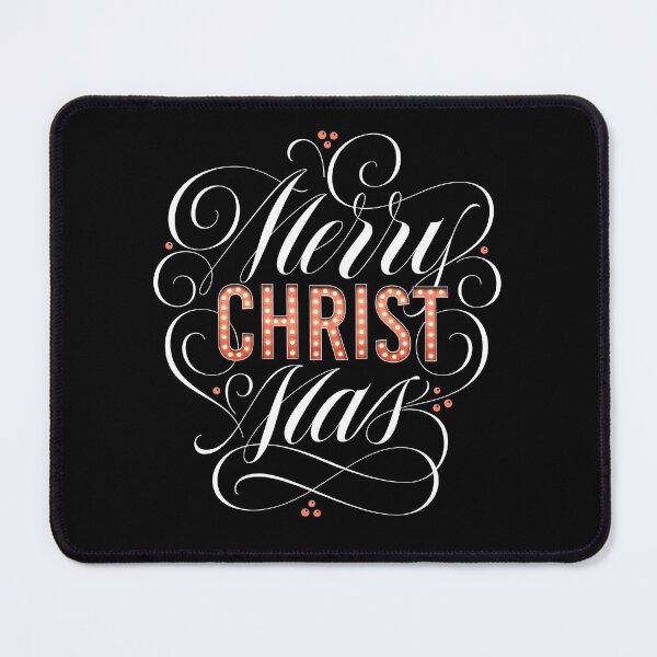 Item preview, Merry CHRISTmas Religious Marquee Lights - Calligraphy - Christian - Christ - Lettering for Black designed and sold by 26-Characters.