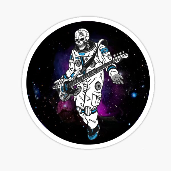 Artikel-Vorschau von Skelett-Bassist. Cooler Astronauten-Bassist, designt und verkauft von GuitarSwitch.