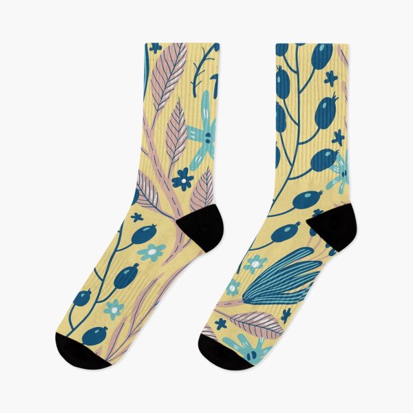 Item preview,  Abstract Botanical Pattern - Mixed Leaves, Flowers and Berries. Seamless Plants and Berries designed and sold by silviaol.