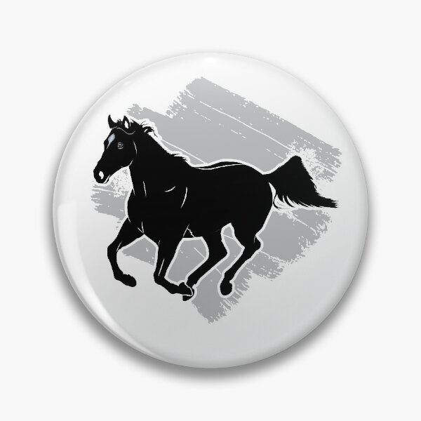 Item preview, Caballo negro al galope para diseños blancos designed and sold by FastTrackPhotog.