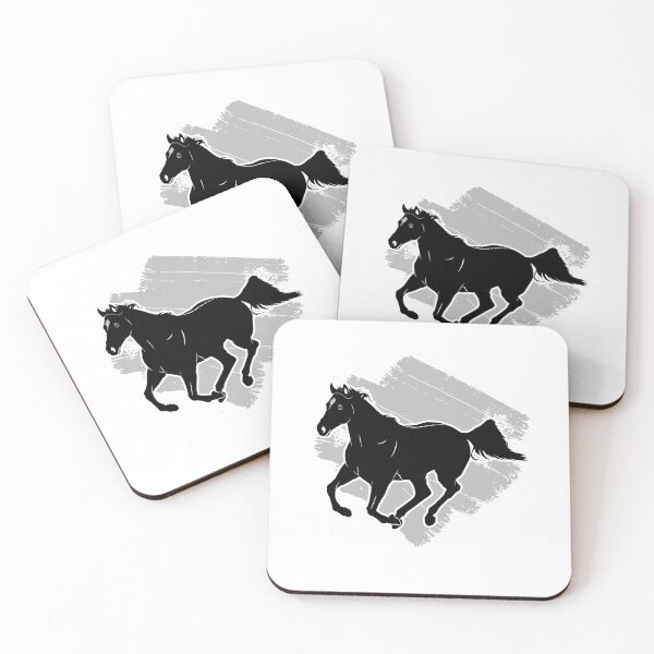 Item preview, Galloping Black Horse for White Designs designed and sold by FastTrackPhotog.