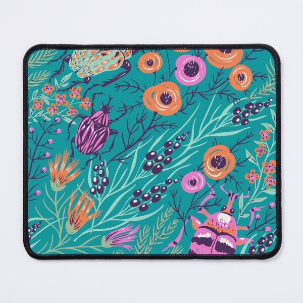 Item preview, Forest Best Friends Cute Bugs, Flowers and Berries. Abstract Colorful Botanical Seamless designed and sold by silviaol.