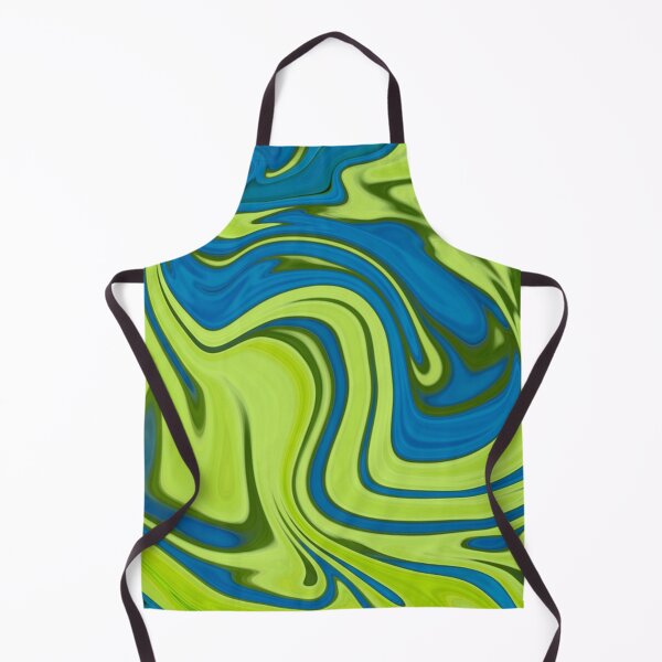 Item preview, Blue and Green Multicolor Geometrical Abstract Waves Art designed and sold by silviaol.