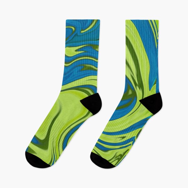 Item preview, Blue and Green Multicolor Geometrical Abstract Waves Art designed and sold by silviaol.