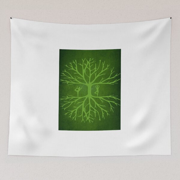 Item preview, Grounded Trees and Humans Yoga Green Forest Graphic designed and sold by WonderfulHumans.