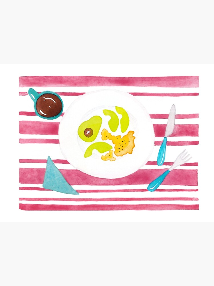 Eggs and avocado breakfast by mirunasfia