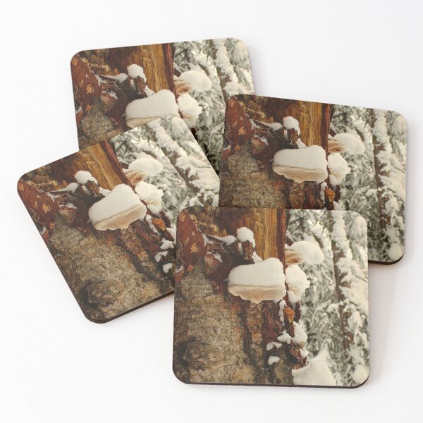 Item preview, Snowy Mushrooms on Birch designed and sold by jenstever.