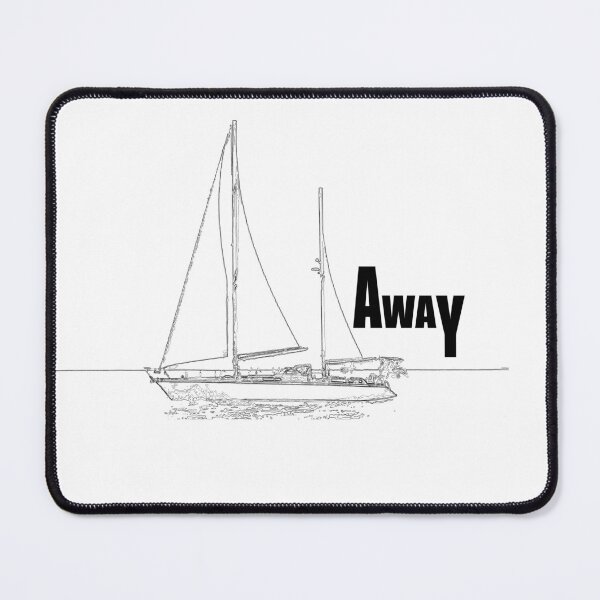 Item preview, Sail Away (Black on White) designed and sold by greenflashwear.