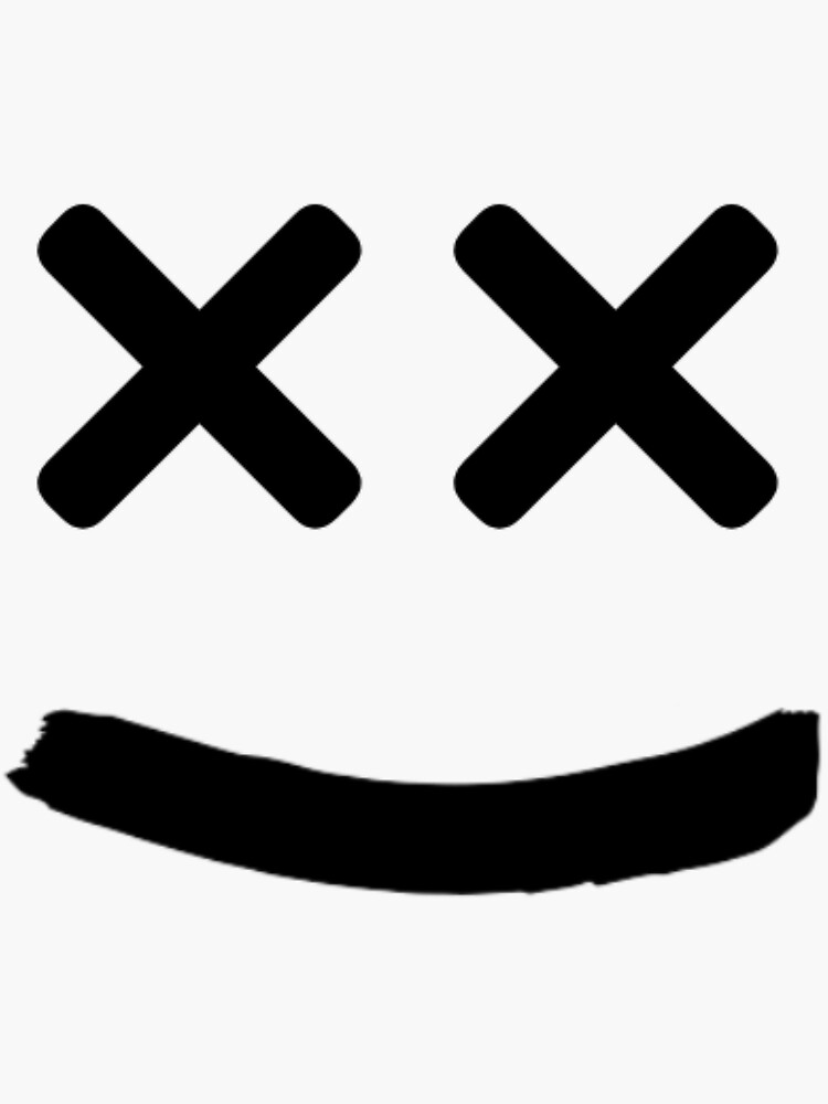 "Marshmello Face" Sticker for Sale by AshfordPlaza Redbubble