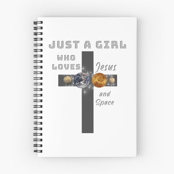 Item preview, Just A Girl Who Loves Jesus and Space. Planets designed and sold by TheKingdomAttic.