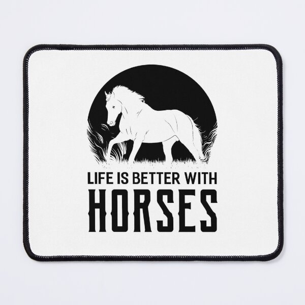 Item preview, Life Is Better With Horses - White Designs designed and sold by FastTrackPhotog.