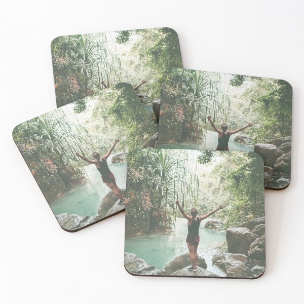 Item preview, Girl at Rainforest Rock Pool designed and sold by Jaydee001.