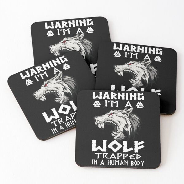 Item preview, Warning I Am Wolf Trapped in a Human Body Viking designed and sold by Dog-T-Shirts.