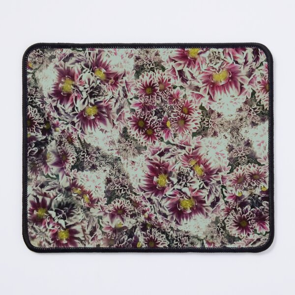 Aperçu de l'œuvre kaléidoscope de fleurs (017) - fleurs magenta et blanches créée et vendue par expl-rations.