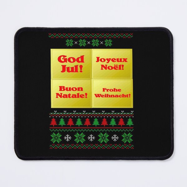 Item preview,  UGLY CHRISTMAS SWEATER : In Four Languages with Trees  Print designed and sold by posterbobs.