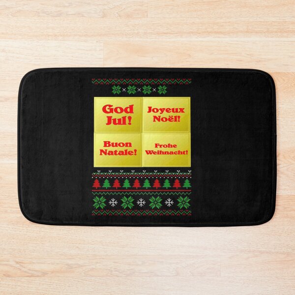 Item preview,  UGLY CHRISTMAS SWEATER : In Four Languages with Trees  Print designed and sold by posterbobs.