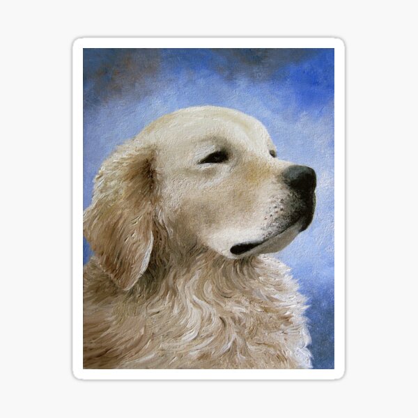 Dog 98 Golden Retriever Sticker