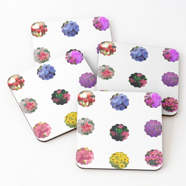 Item preview, Mixed Floral Botanical Photography in Flower Shaped Frames designed and sold by silviaol.