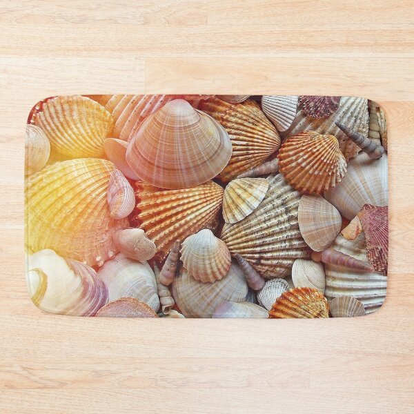 Item preview, Sea Shell Collage pattern with light leak designed and sold by greenflashwear.