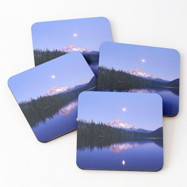 Item preview, Moon Rise Over Mt. Hood designed and sold by Jennifer Hulbert-Hortman.