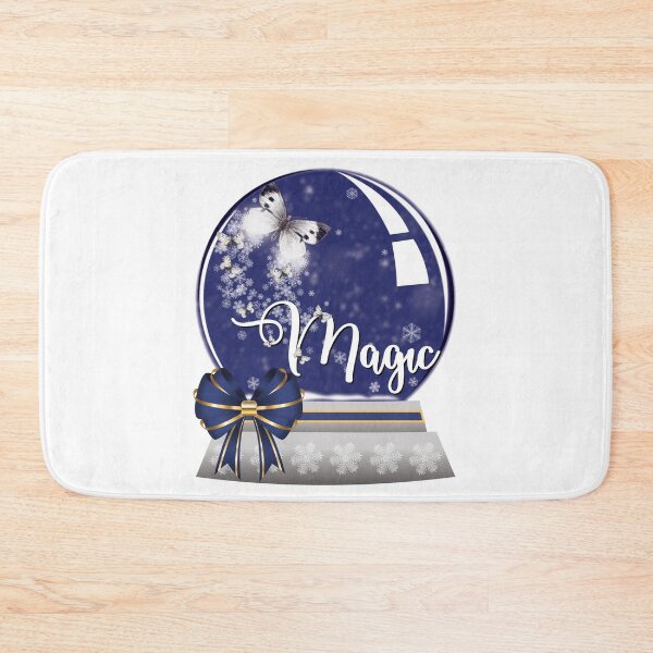 Item preview, Magic Sapphire Holiday Snow Globe designed and sold by FlutteringWings.