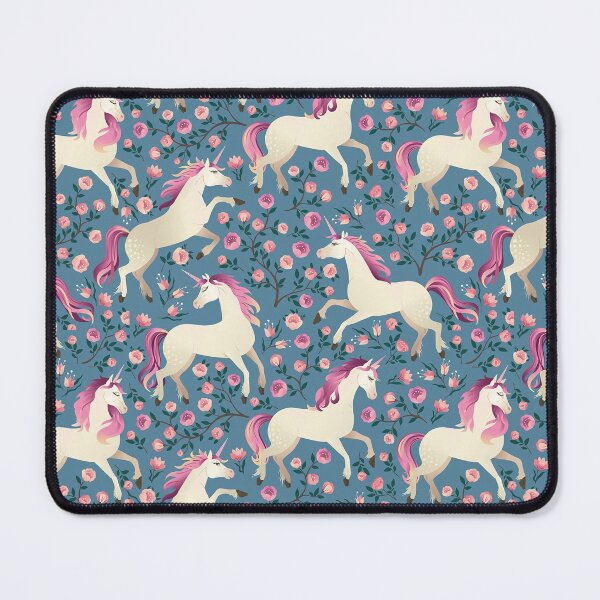 Item preview, Unicorns on background with fairy forest designed and sold by CarolynStore.