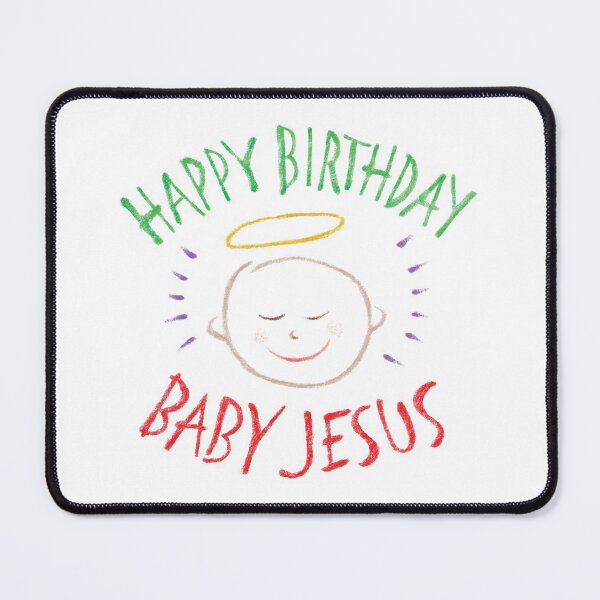 Item preview, Happy Birthday Baby Jesus - Colorful Chalkboard Christian Religious Merry Christmas - Christ designed and sold by 26-Characters.