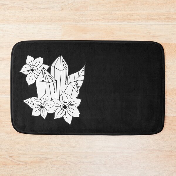 Item preview, Color In Crystals, Black and White, Plant Lover, Linework, Colouring Book designed and sold by 10pmCreations.