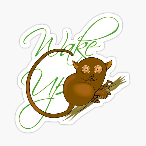 Wake Up Sticker For Sale By Byshashwat Redbubble