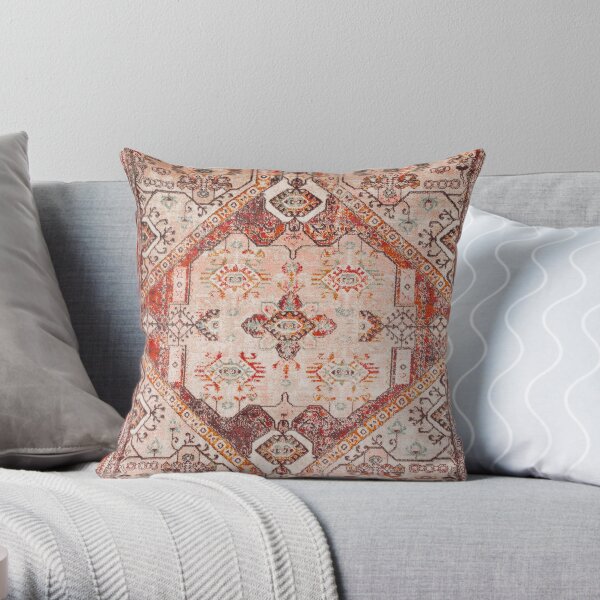 Heritage Oriental Traditional Bohemian Moroccan Style Throw Pillow