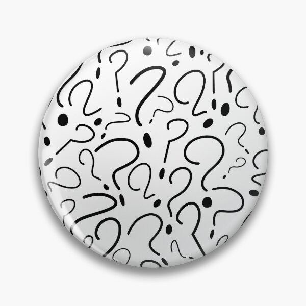 Item preview, Thin Question Mark Pattern Retro Cartoon Style designed and sold by skullislandprod.