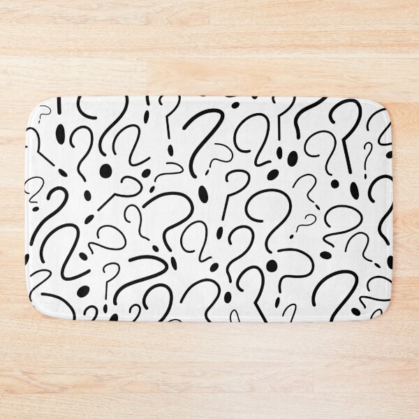 Item preview, Thin Question Mark Pattern Retro Cartoon Style designed and sold by skullislandprod.