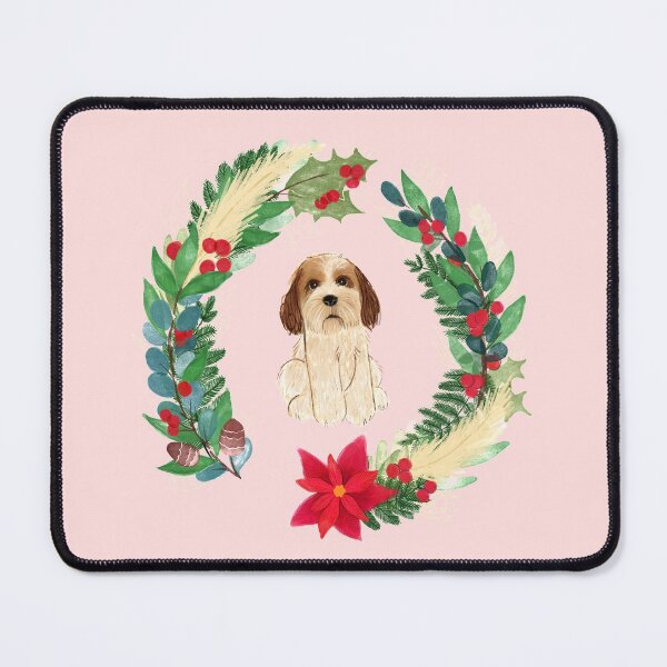 Item preview, Christmas Cockapoo Wreath designed and sold by inkohitpsd.