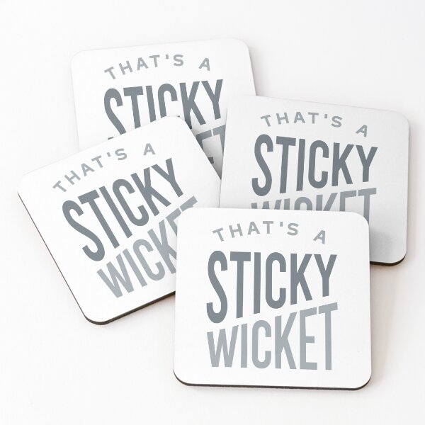 Item preview, Funny Cricket That's a Sticky Wicket designed and sold by whyitsme.