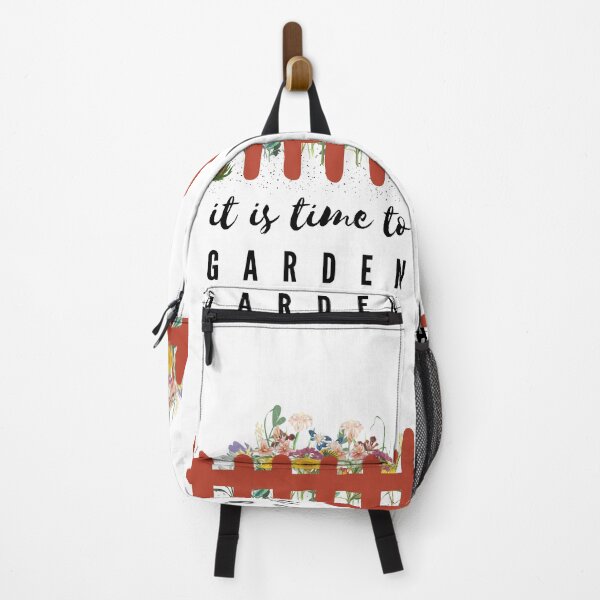Item preview, It Is Time to Garden | Picket Fenced Flower Garden designed and sold by WordsToArt.