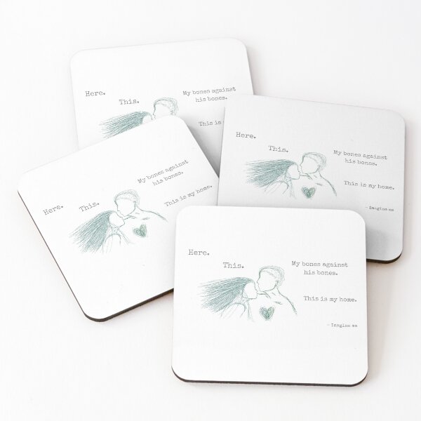 Item preview, Shatter me - Imagine me quote Juliette and Warner designed and sold by CaliadSeaStudio.