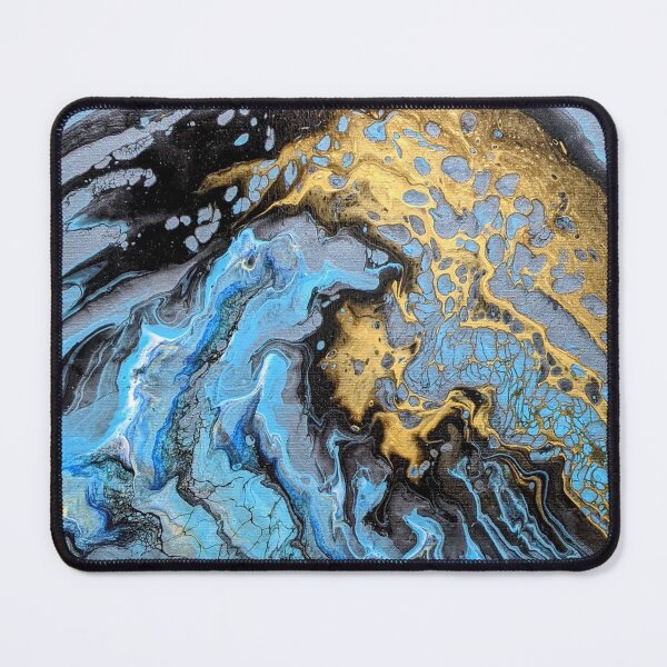 Item preview, Blue and Gold Wave designed and sold by ArtbyConnor.