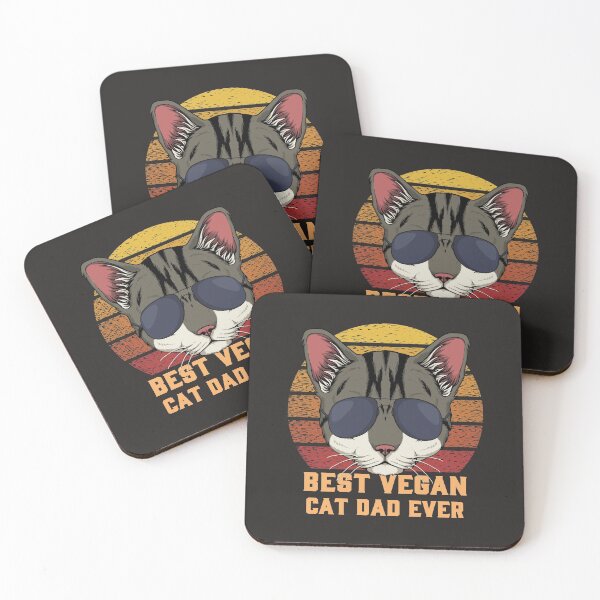 Item preview, Best Vegan Cat Dad Ever designed and sold by MrEddie10.