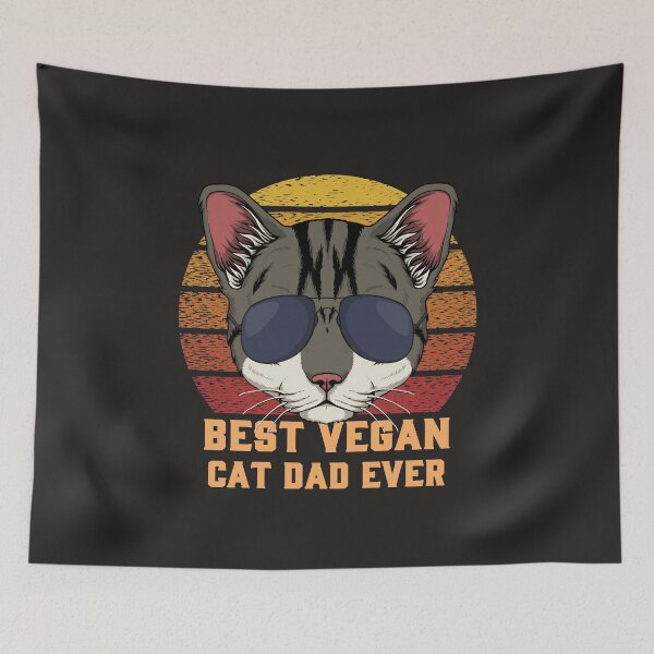 Item preview, Best Vegan Cat Dad Ever designed and sold by MrEddie10.