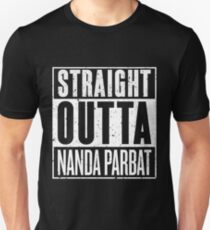 Straight Outta Nanda Parbat Slim Fit T-Shirt