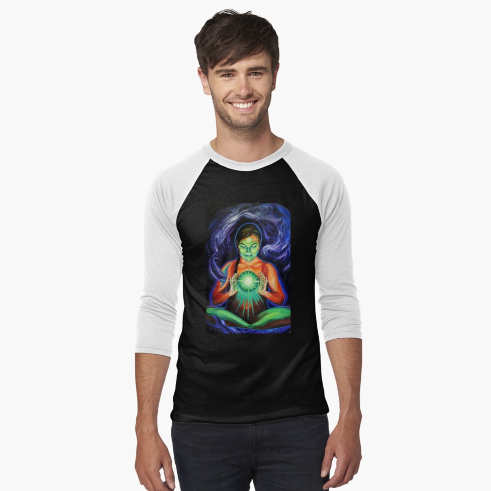 Item preview, Baseball ¾ Sleeve T-Shirt designed and sold by BlueStarseed.