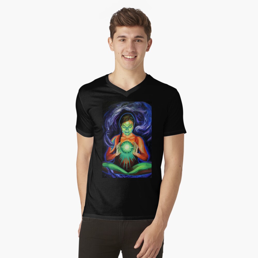 Item preview, V-Neck T-Shirt designed and sold by BlueStarseed.