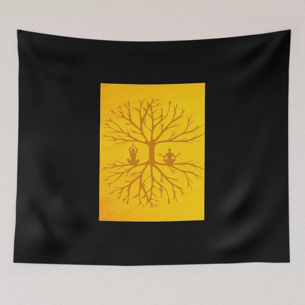 Item preview, Grounded Trees and Humans Yoga Canvas Graphic designed and sold by WonderfulHumans.