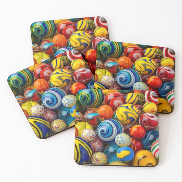 Item preview, Childhood Colorful Glass Marbles Still Life designed and sold by Garry Gay.