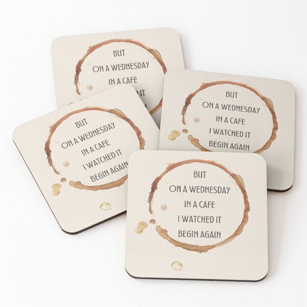 Item preview, On a wednesday in a cafe I watched it begin again - Taylor Swift designed and sold by nd-creates.