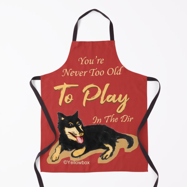 Item preview, Doggy Never Too Old To Play In The Dirt - Yellowbox ink painting designed and sold by twyellowbox.