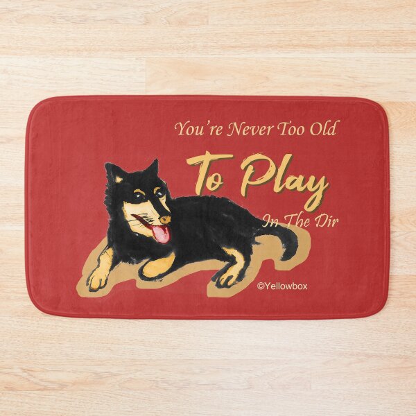 Item preview, Doggy Never Too Old To Play In The Dirt - Yellowbox ink painting designed and sold by twyellowbox.